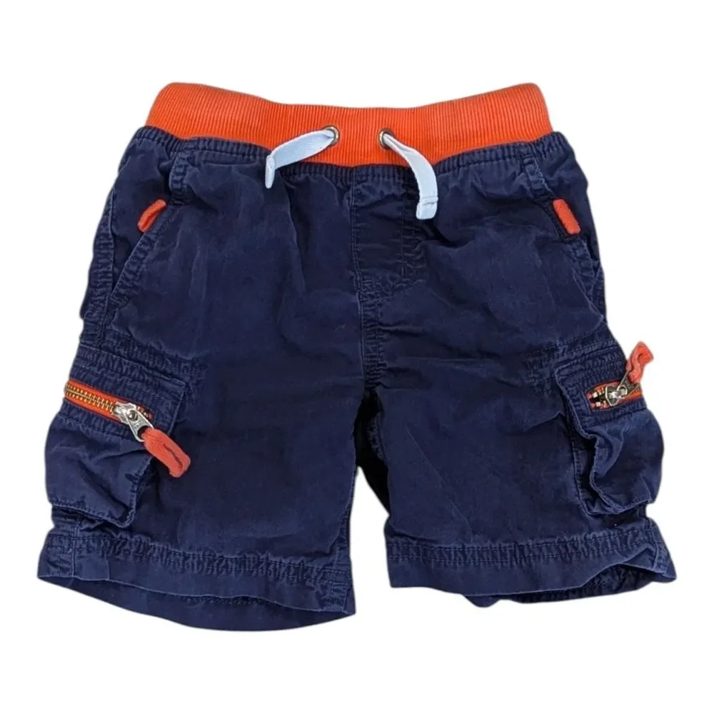 Hanna Andersson Climber Cargos Navy Blue Shorts Kids Child Toddler Boy Size 90 3 - Picture 8 of 8